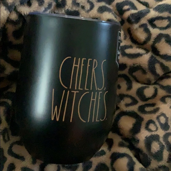 Rae Dunn CHEERS WITCHES Insulated Wine Glass - Picture 1 of 4